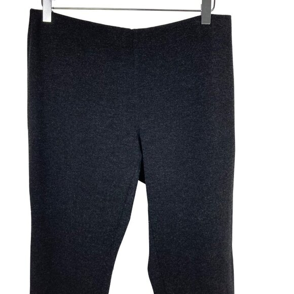 Eileen Fisher Stretch Ponte Knit Ankle Pant Womens Medium Charcoal Gray - Picture 2 of 6